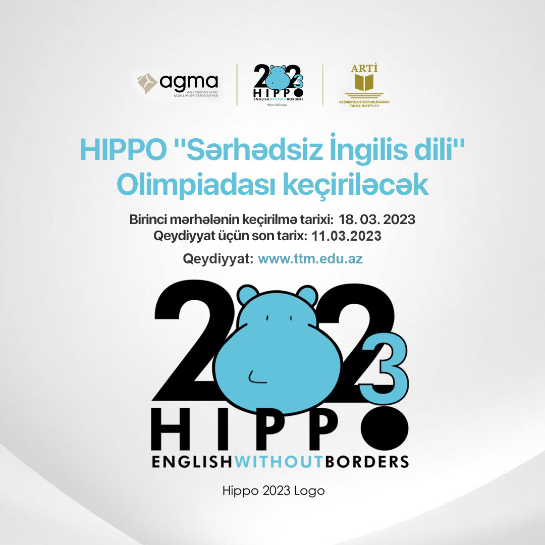 “HIPPO” İngilis dili Olimpiadasına qeydiyyat başlayıb