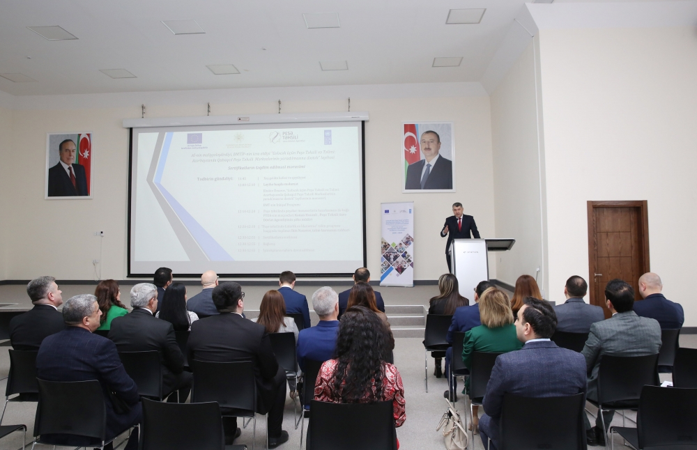 Peşə təhsili üzrə kadrlar üçün təlim proqramı yekunlaşdı