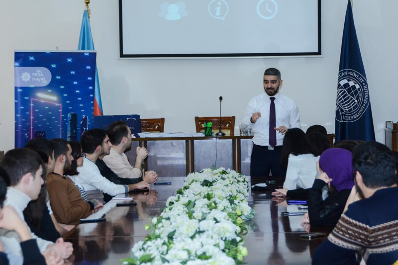 PAŞA Həyat Sığorta UNEC tələbələrinı infosessiya keçirib