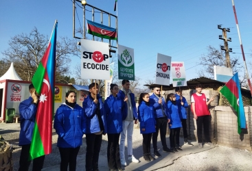 Laçın yolunda 109 gün - aksiya davam edir