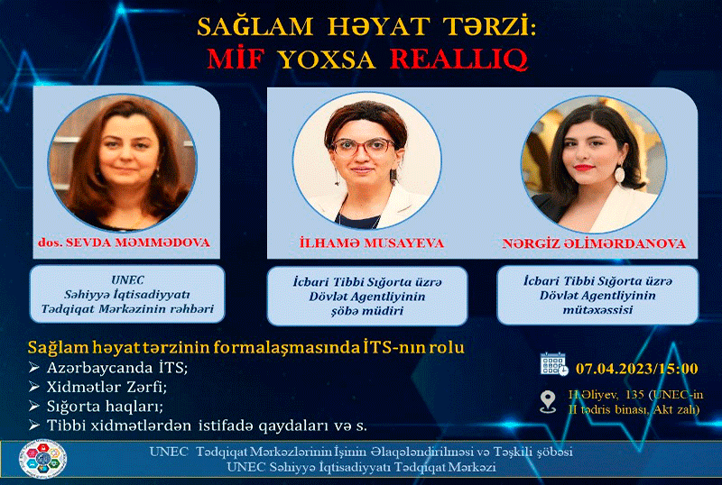 UNEC-də seminar: “Sağlam həyat tərzi: Mif yoxsa Reallıq”