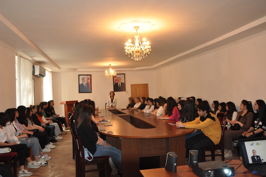 MDU-da ˝Heydər Əliyev İli˝ çərçivəsində mühazirə keçirilib
