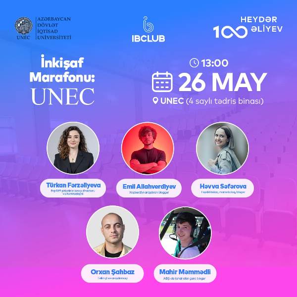 UNEC tələbələri üçün inkişaf marafonu keçiriləcək