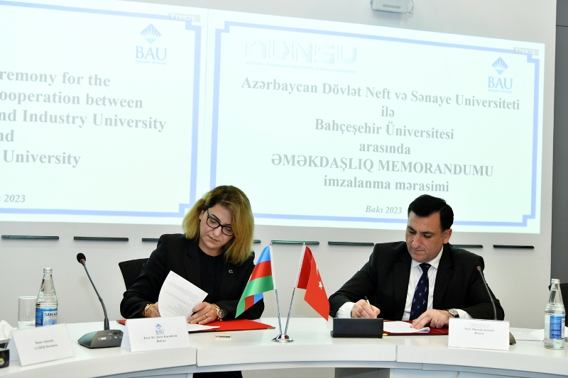 ADNSU Bahçeşehir Universiteti ilə Memorandum imzalayıb