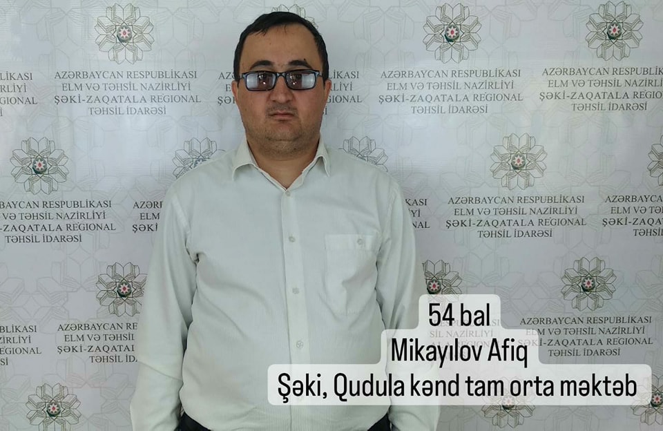  Bugünkü sertifikasiyada ilk yüksək nəticə - 54 bal!   