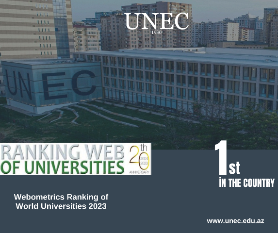 UNEC “Webometrics” də birinci oldu