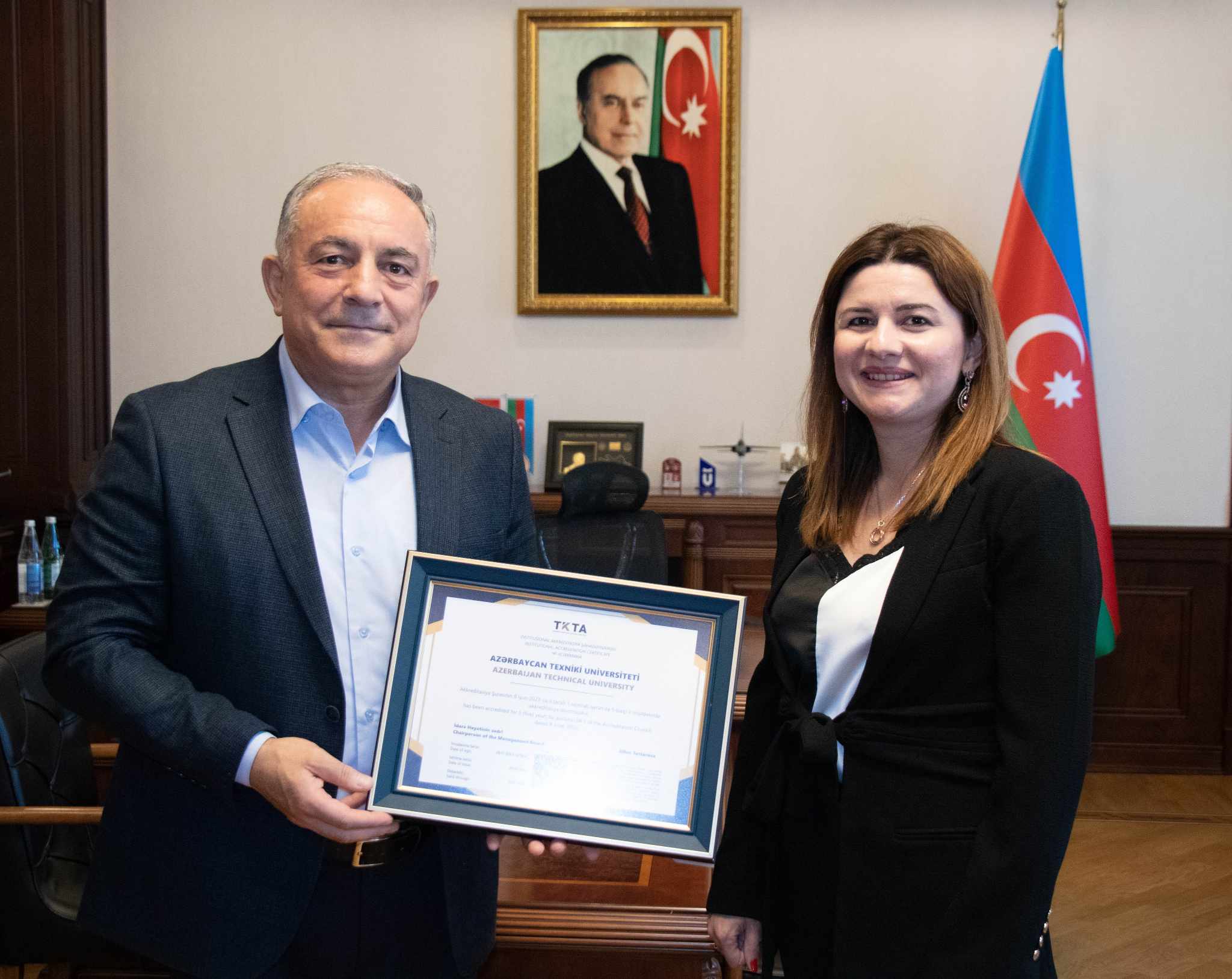 AzTU-nun 5 illik institusional akkreditasiya şəhadətnaməsi təqdim edilib
