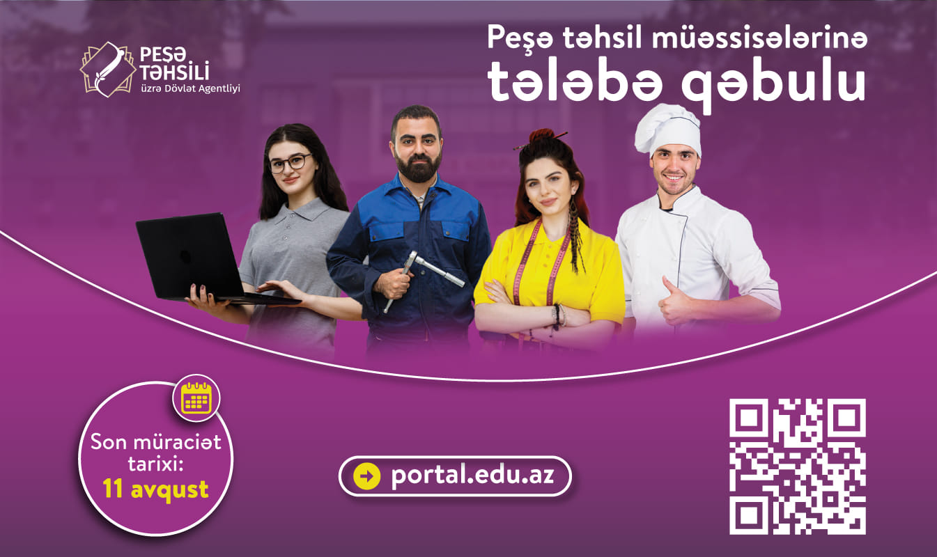 Peşə təhsili üçün TƏLƏBƏ QƏBULU...