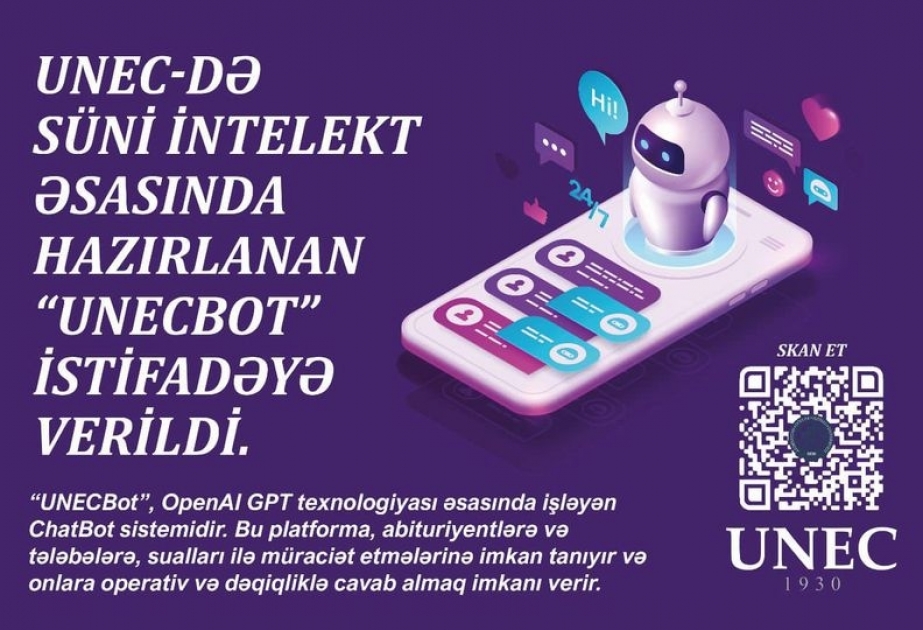 Abituriyentlərə dəstək: “UNECBot” gəldi 