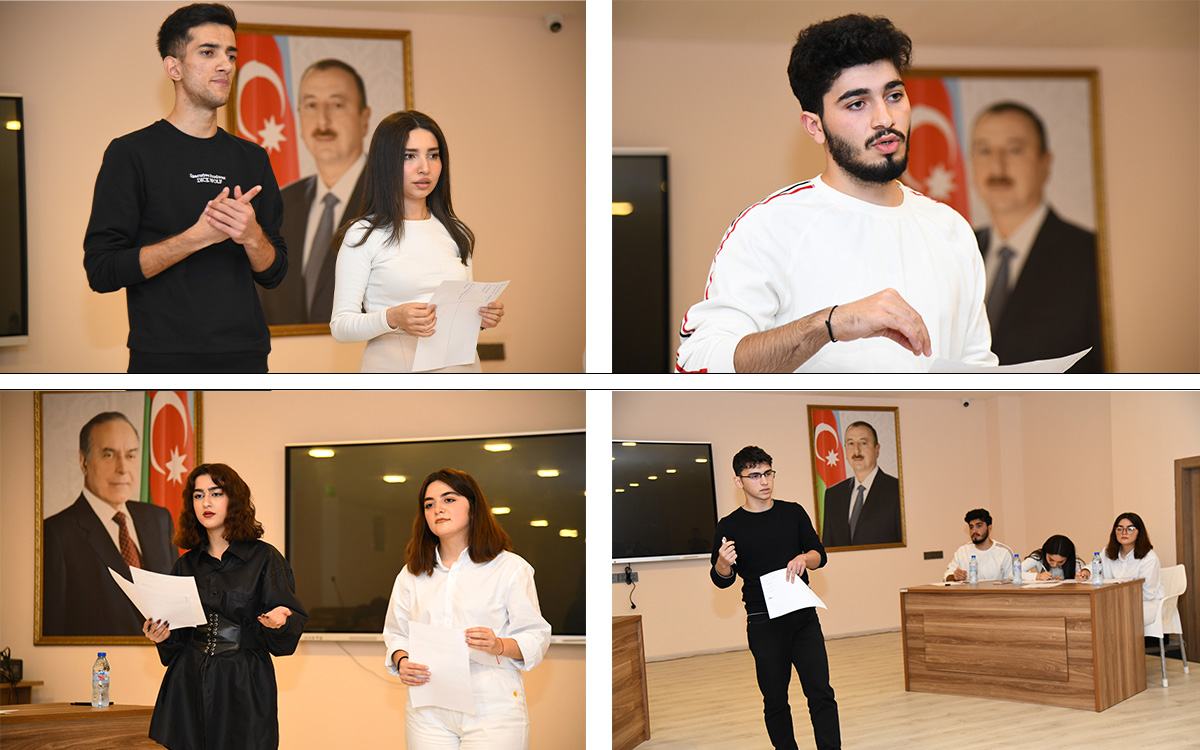 BMU-da gənc sahibkarların inkişafı ilə bağlı şou-debat keçirilib
