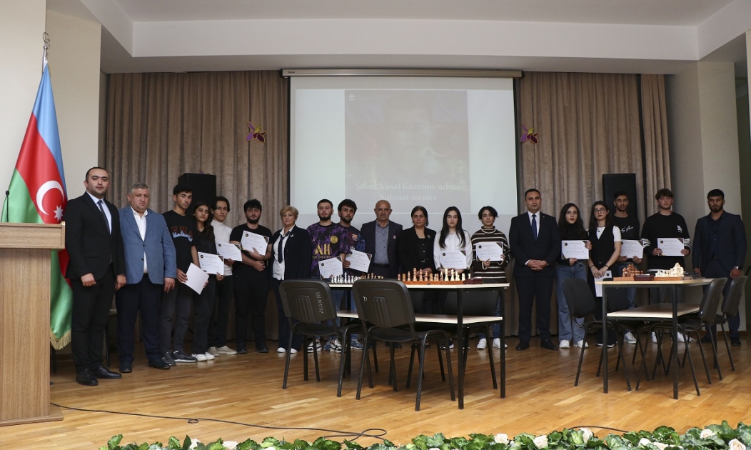 Şəhid Vüsal Kazımova həsr olunan şahmat turniri keçirilib