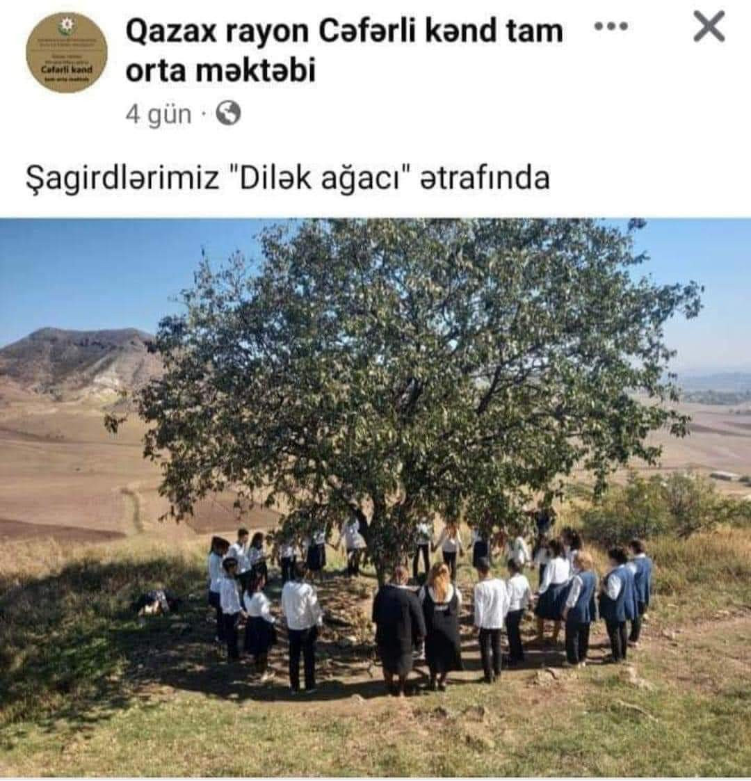 Məktəb rəhbərliyi şagirdləri pirə aparıb