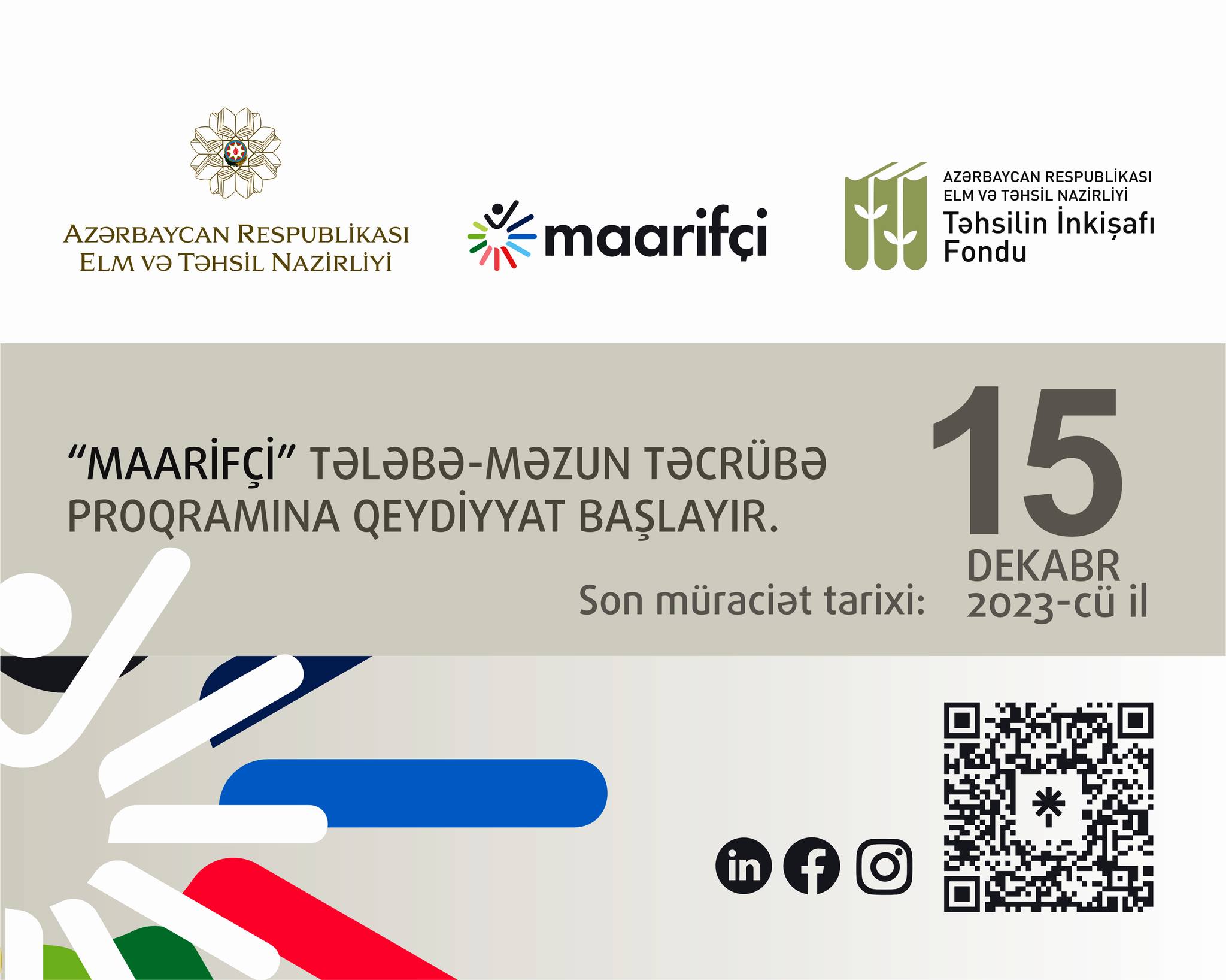 “Maarifçi” təcrübə proqramına qeydiyyat başlayıb