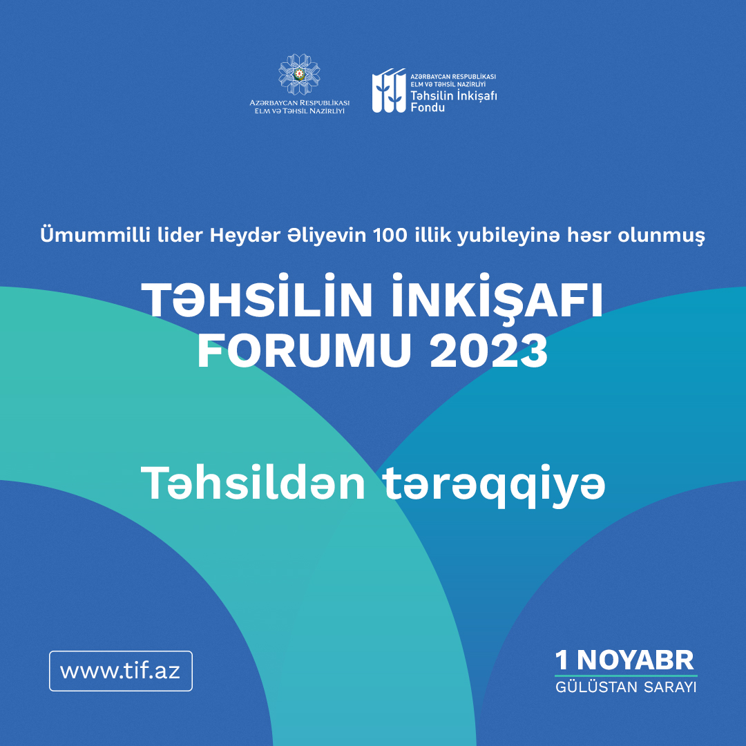 Sabah Təhsilin İnkişafı Forumu keçiriləcək