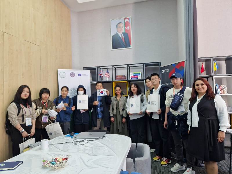 Koreyalı gənclər UNEC tələbələri ilə görüşüblər