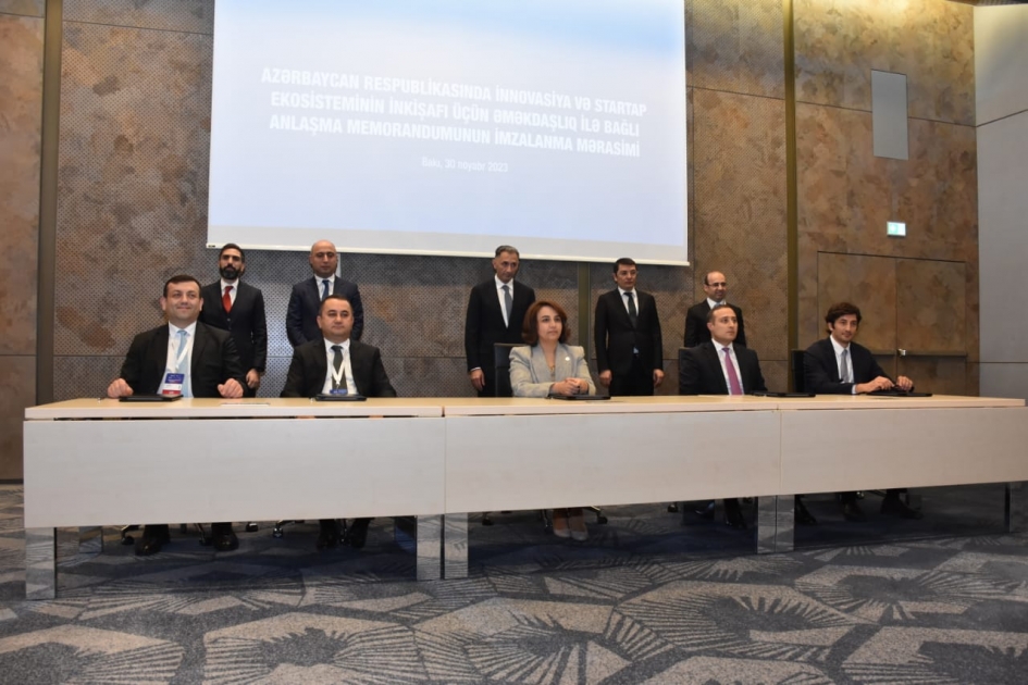 Azərbaycanda innovasiya və startap ekosisteminin inkişafı üçün memorandum imzalanıb