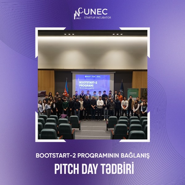 8 startap komandası UNEC Startap İnkubatorun “İnkubator+” proqramına keçid alıb