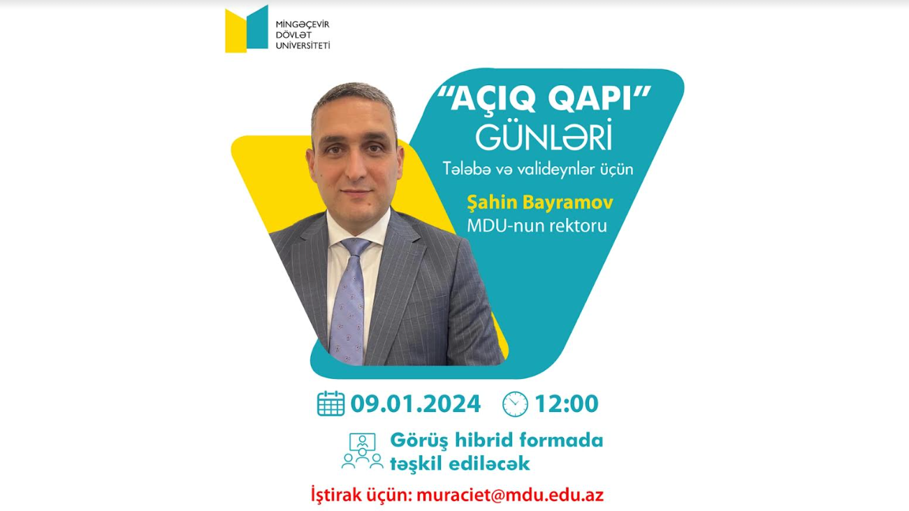 MDU-da “Açıq qapı” günləri keçiriləcək