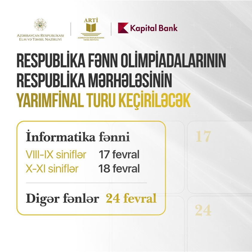 RFO respublika mərhələsinin yarımfinal turu keçiriləcək