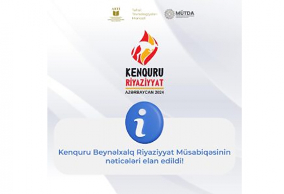 Kenquru Beynəlxalq Riyaziyyat Müsabiqəsinin nəticələri açıqlanıb