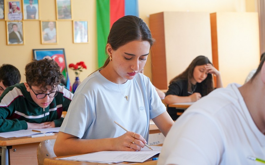 Bu gün 46 mindən çox şagird imtahan verib -YENİLƏNİB 