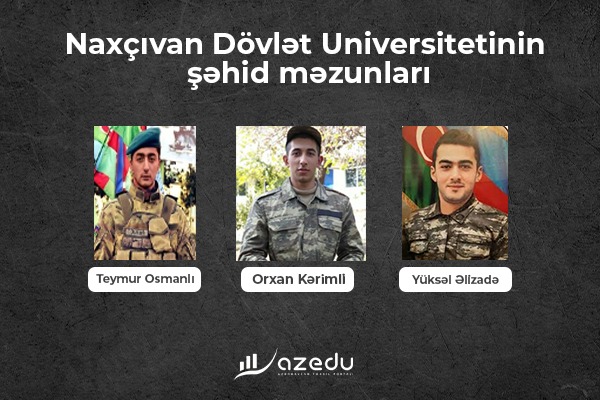 Naxçıvan Dövlət Universitetinin şəhid məzunları - TANIYAQ