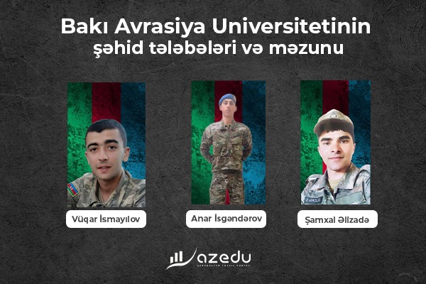 Bakı Avrasiya Universitetinin şəhidləri...- TANIYAQ  