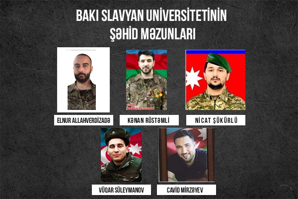 Bakı Slavyan Universitetinin şəhid məzunları - TANIYAQ