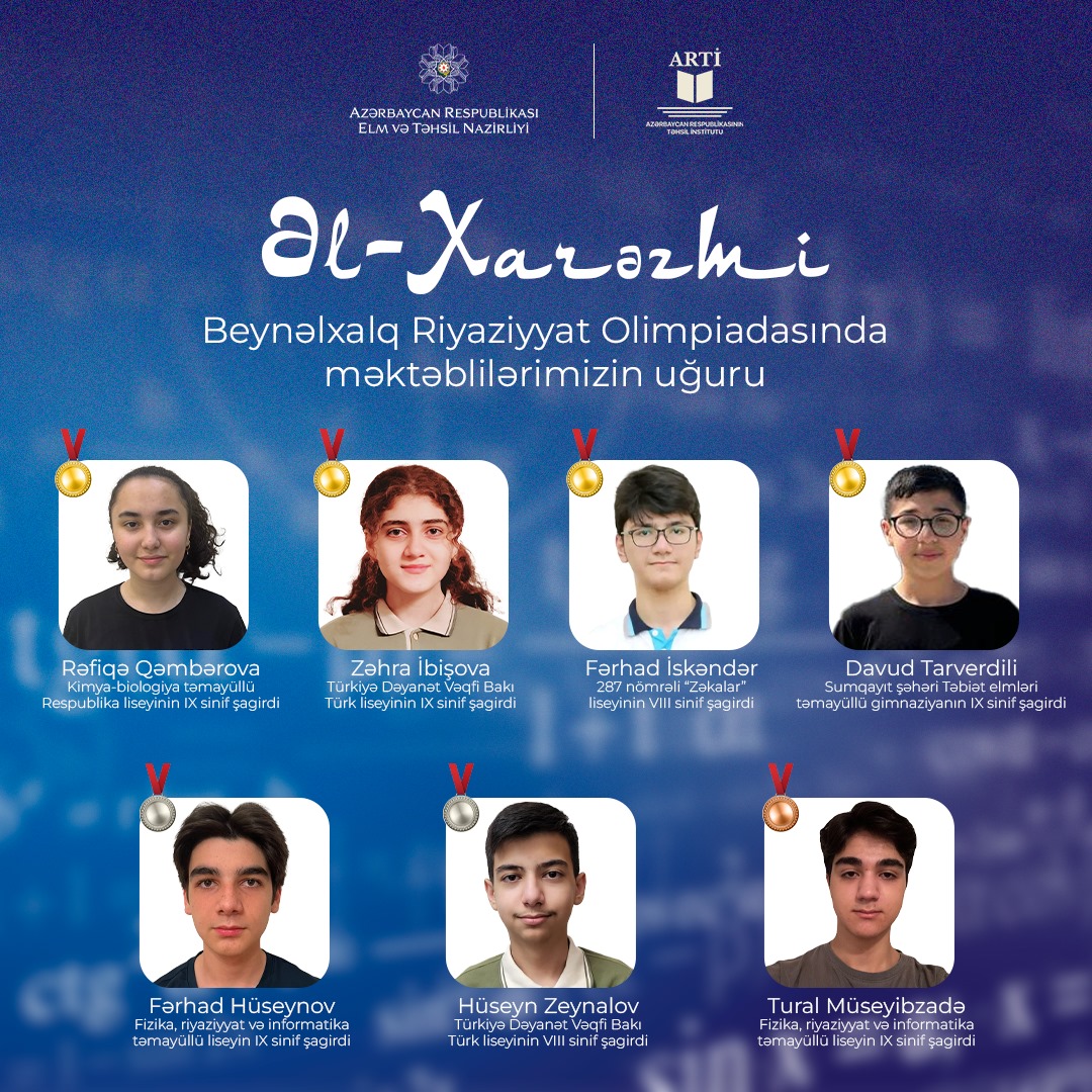 Məktəblilərimiz Beynəlxalq Olimpiadada medal qazandılar