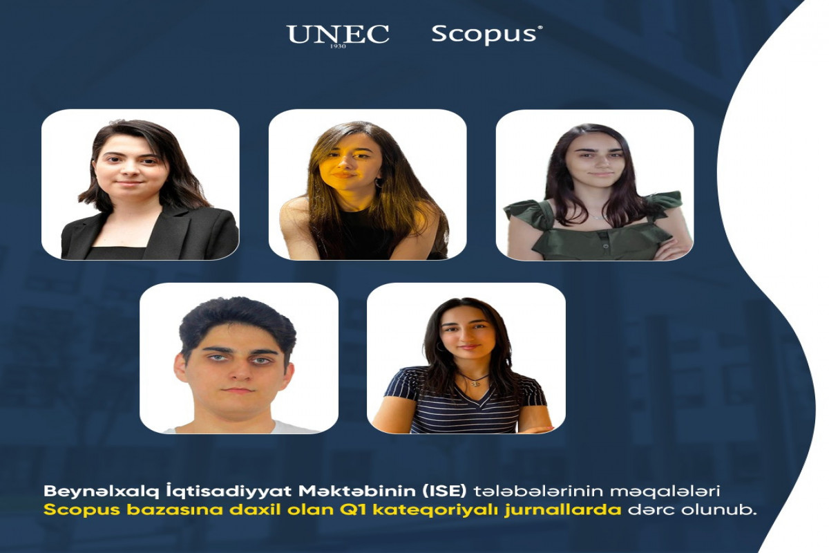 UNEC tələbələrinin məqalələri Scopus bazasında dərc olunub