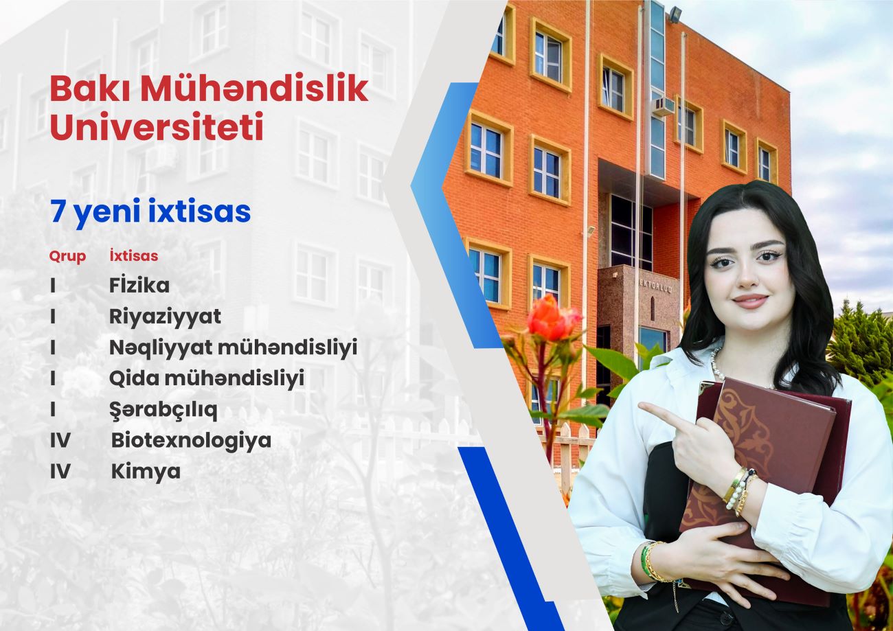 BMU-nun qəbul planına 7 yeni ixtisas əlavə edilib