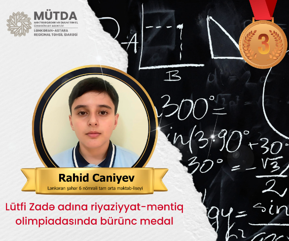 Şagirdimiz olimpiadada bürünc MEDAL QAZANIB