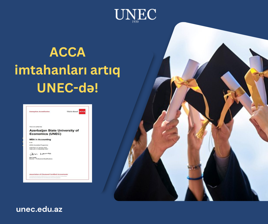 ACCA imtahanları artıq UNEC-də!