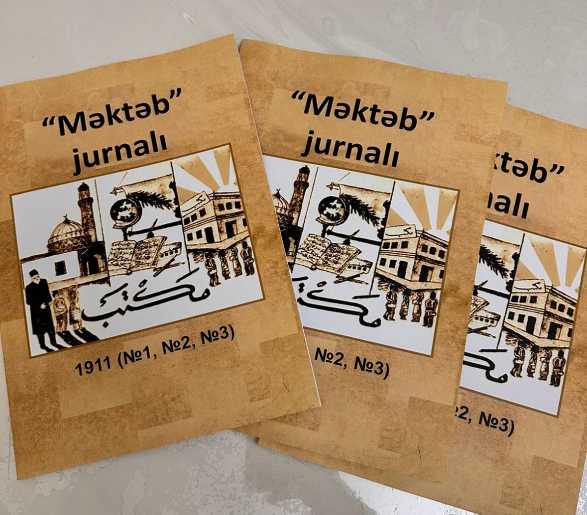 “Məktəb” jurnalının ilk nömrələri transliterasiya olunub
