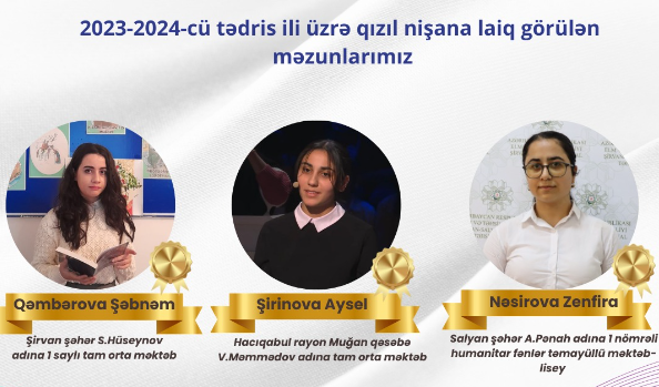 Daha bir bölgənin qızıl nişanlı MƏZUNLARI