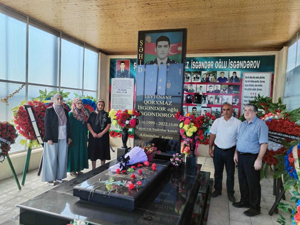 MDU-nun&nbsp;əməkdaşları şəhid Qorxmaz İsgəndərovun məzarını və ailəsini ziyarət ediblər