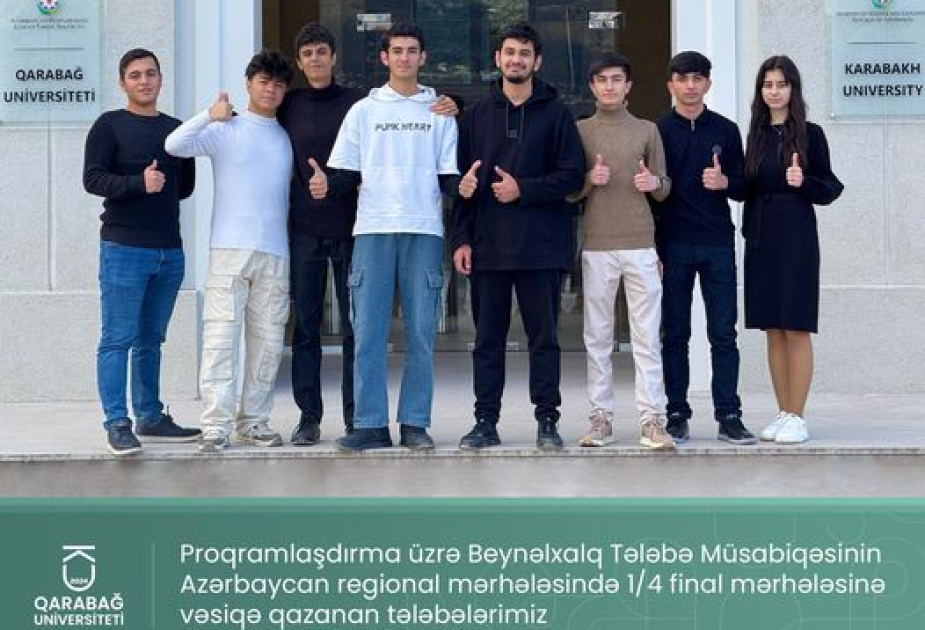 Qarabağ Universitetinin tələbələri beynəlxalq müsabiqənin finalına yüksəliblər