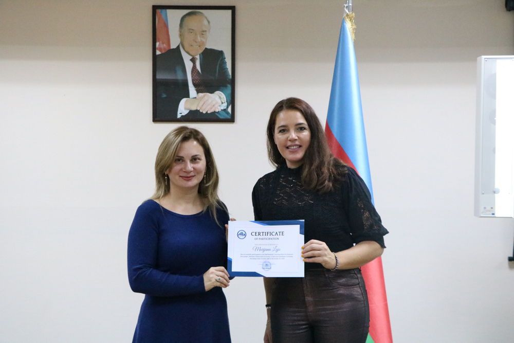 Xorvatiyalı mütəxəssis Azərbaycan Universitetində təcrübə mübadiləsində olub