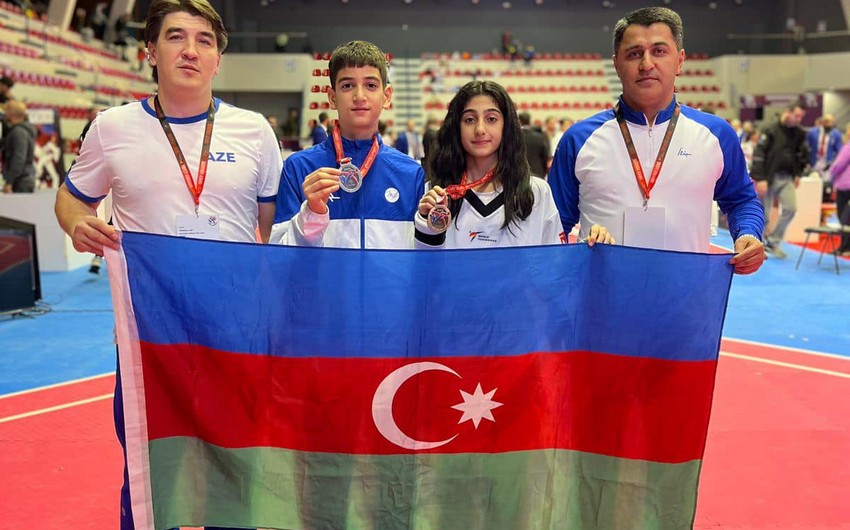 Yeniyetmələr Avropa birinciliyində 5 medal qazandılar