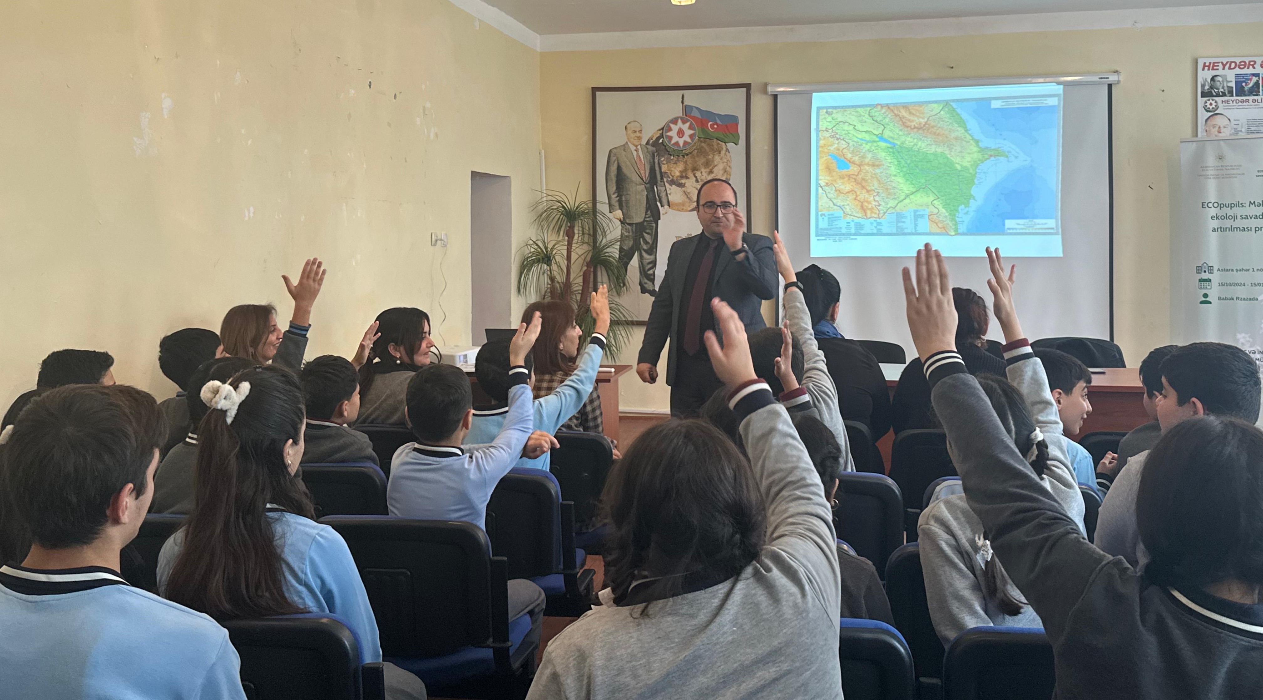 Məktəblilərin ekoloji savadlılığının artırılmasına dair tədbirlər keçirilir
