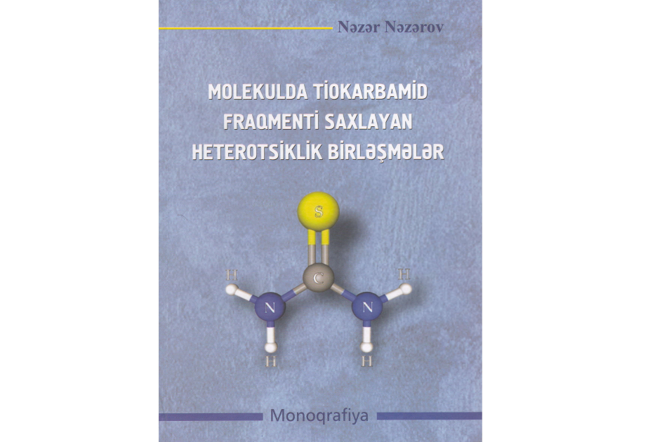 Kimyaçı alimin yeni monoqrafiyası çap olunub