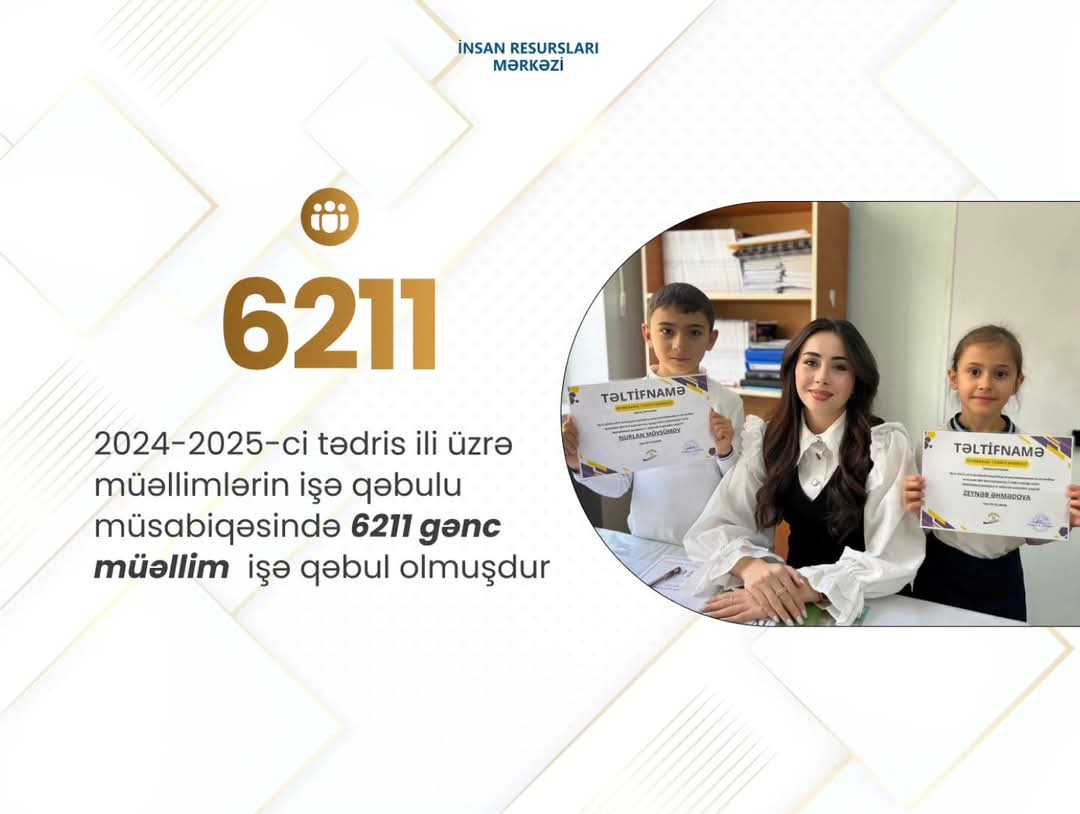 Müsabiqə yolu ilə işə götürülən müəllimlərin sayı açıqlandı