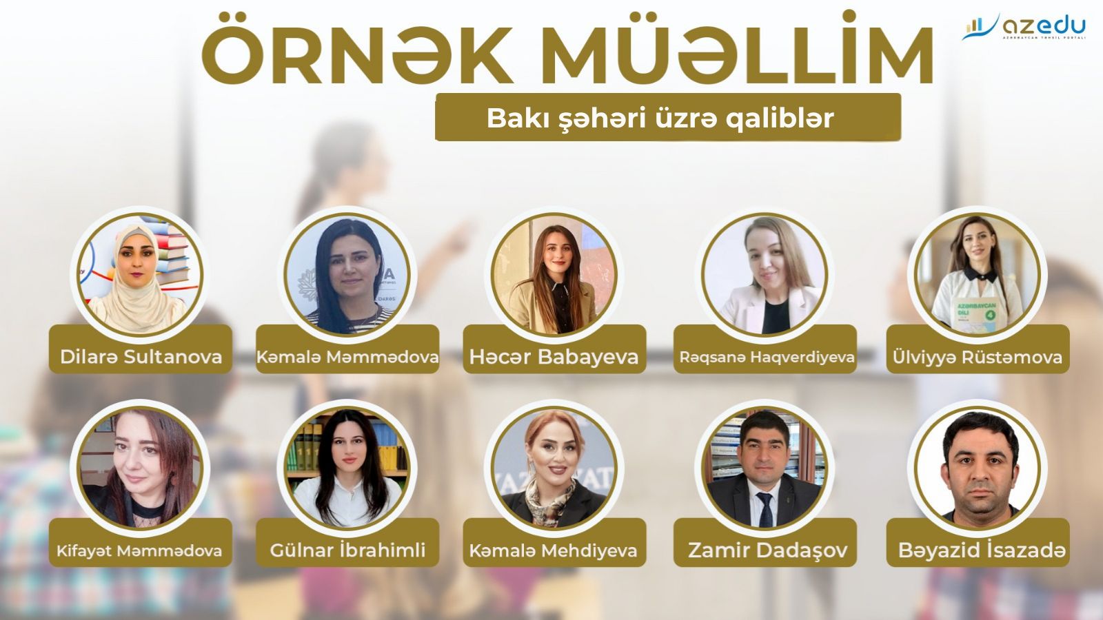 Paytaxtın "Örnək müəllim"ləri - SİYAHI 