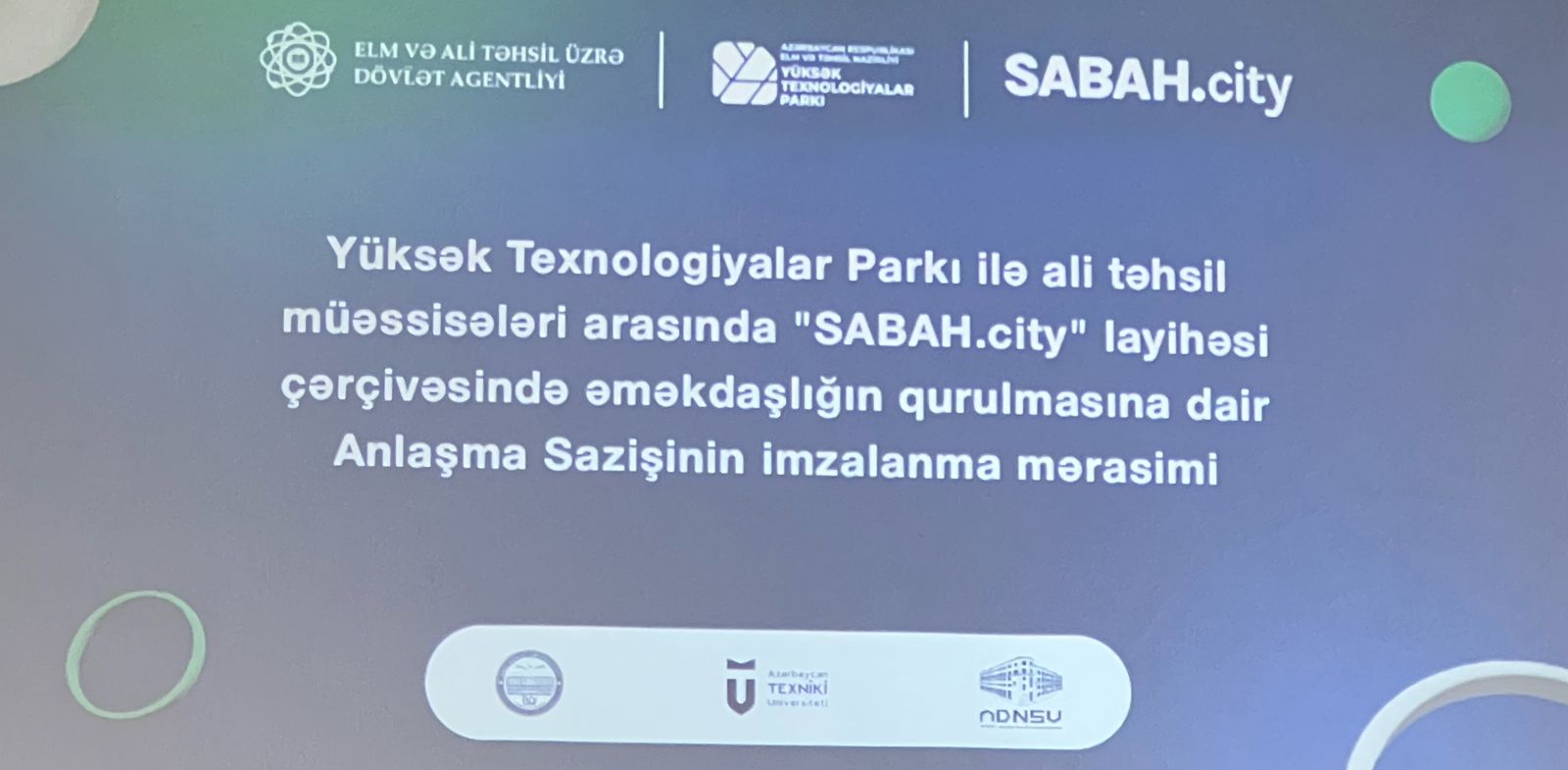 Yüksək Texnologiyalar Parkı və ölkənin aparıcı universitetləri əməkdaşlığa imza atıb