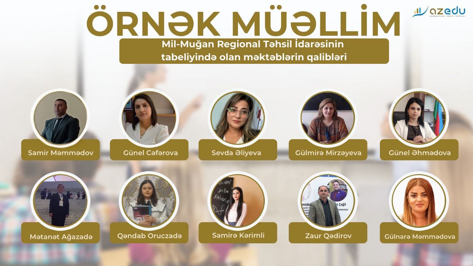 Mil-Muğan regionunun “Örnək müəllim”ləri - ADLAR