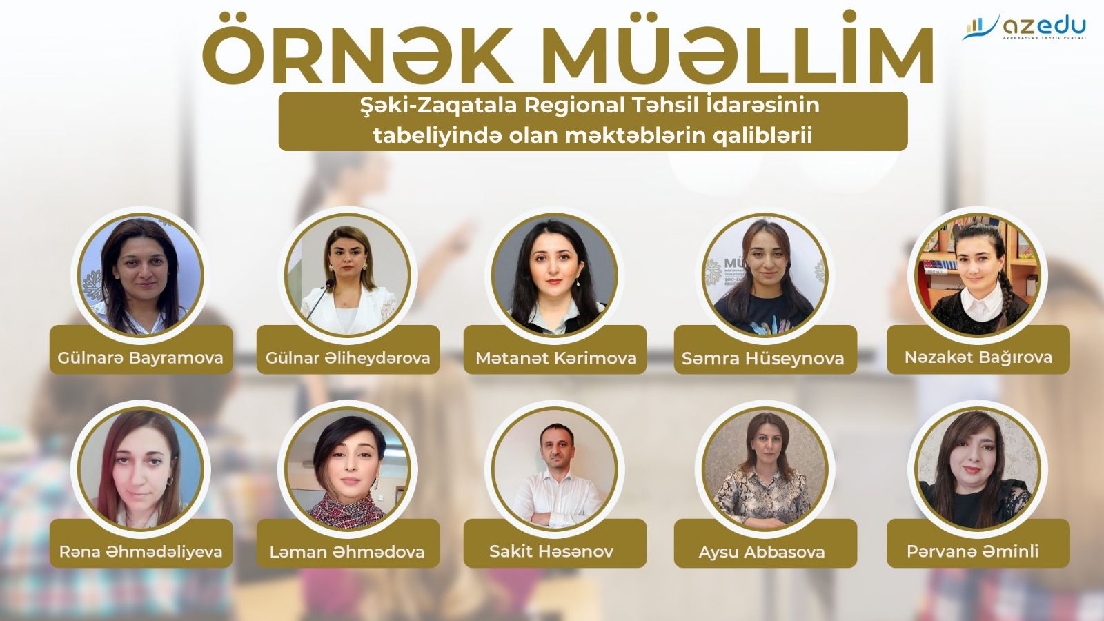 Şəki-Zaqatala regionunun “Örnək müəllim”ləri - TANIYAQ