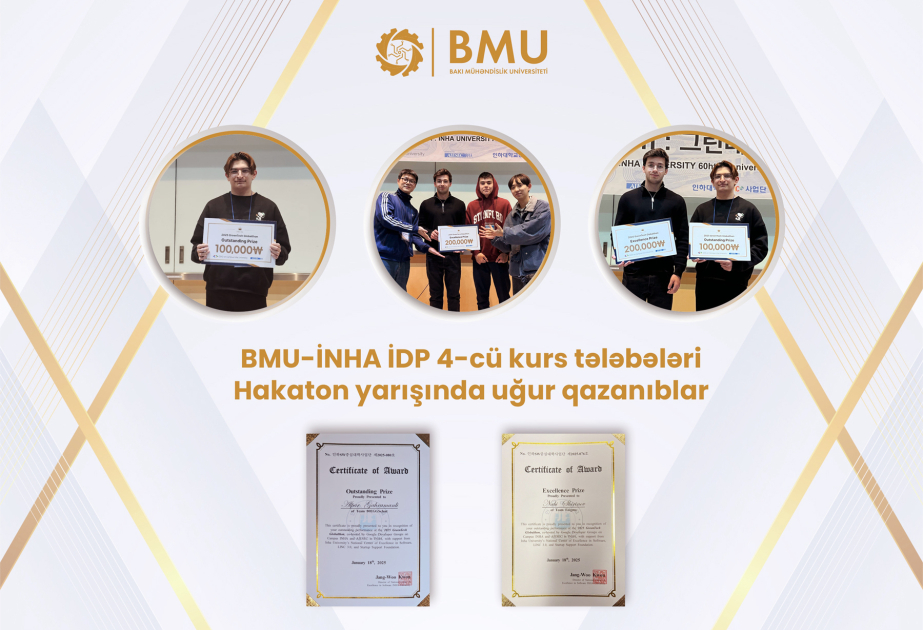 BMU-İNHA İDP tələbələrinin daha bir uğuru