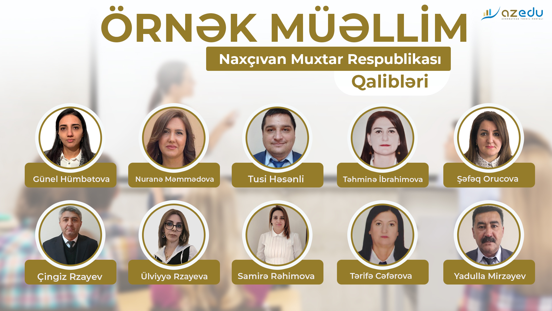 Naxçıvanın “Örnək müəllim”ləri - SİYAHI