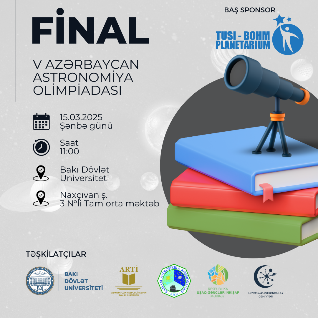  Azərbaycan Astronomiya Olimpiadasının final mərhələsi keçiriləcək