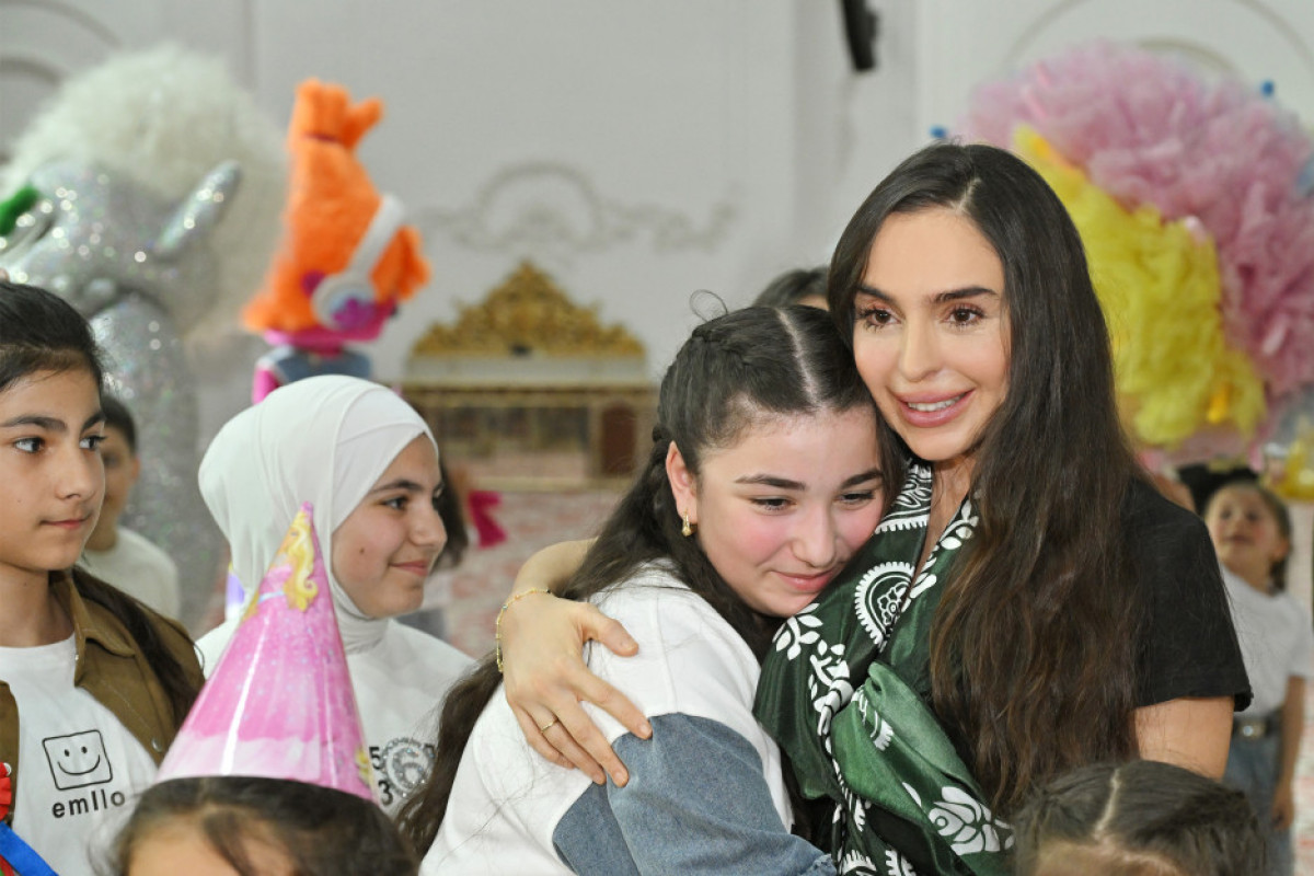 Leyla Əliyeva Qubada şəhid övladları ilə birgə Novruz şənliyində iştirak edib - FOTO